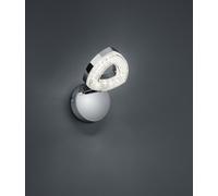 Faretto TOURS singolo LED integrati in diffusore triangolo cromato R82131106