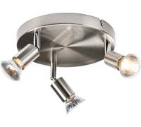 Faretto Triplo GU10 230V - Cromo Spazzolato