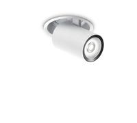 Faretto Tubolare Moderno Nova Alluminio Bianco 1 Luce 12W 3000K Luce Calda