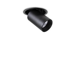 Faretto Tubolare Moderno Nova Alluminio Nero Led 12W 3000K Luce Calda
