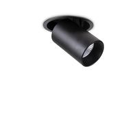 Faretto Tubolare Moderno Nova Alluminio Nero Led 12W 3000K Luce Calda