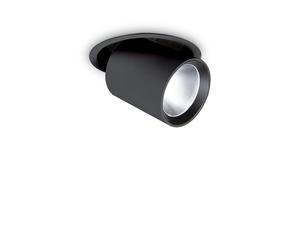 Faretto Tubolare Moderno Nova Alluminio Nero Led 30W 3000K Luce Calda
