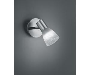 Faretto VISTO singolo metallo acciaio con vetro albastro R82231107