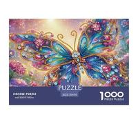 Farfalla 1000 Pezzi per adulti Jigsaw Puzzle per adulti 1000 Pezzi Puzzle Giochi educativi Farfalla Bella Vista finestra bellissima - Deko Puzzle Puzzle stimolanti 70x50cm/1000pc