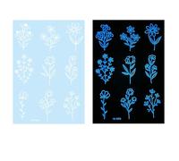 Farfalla Adesivi temporanei Tatuati Incandescente Tatuato Glow In Bianco Scuro Adesivo Tatuato Adatto per Festival Glow Temporaneo Tatuato Bianco Adesivo Tatuato Stella Adesivo Tatuato