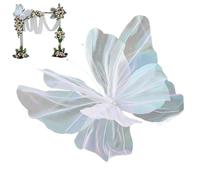 Farfalla artificiale gigante, farfalla di filo di seta da 20 pollici per arredamento per matrimoni, imbarcazione a farfalla finta decorativa fai -da -te, oggetti di fotografia a farfalla reali