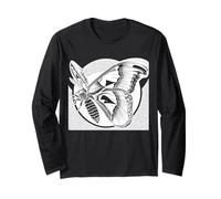 Farfalla Atlas Line Art Entomologo Maglia a Manica