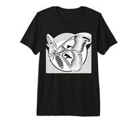 Farfalla Atlas Line Art Entomologo Maglietta Premium