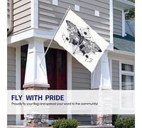 Farfalla Bandiera 3x5 FT Farfalle Vintage Ali in Stelle Geometriche Bandiere per Esterni Grandi Striscioni di Benvenuto Cortile Casa Giardino Cortile Prato Decor