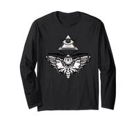 Farfalla Bella Mandala, Vintage Retro T-Shirt Maglia a Manica