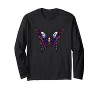 Farfalla Bella Mandala, Vintage Retro T-Shirt Maglia a Manica