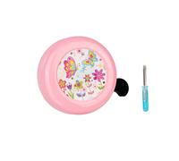 Farfalla Campanello per Bicicletta Bici Bambino Campanelli per Bici da Bambino Accessorio Bicicletta con Suono Forte e Chiaro Campanello Bici per Bicicletta Unisex con Mini Cacciavite a Croce,Rosa