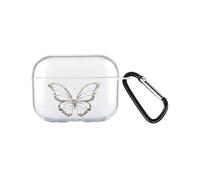(Farfalla cava trasparente) Per Apple AirPods Pro Custodia di ricarica con stampa a motivo TWS Auricolari