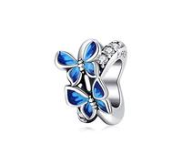 Farfalla Charms per bracciali Pandora 925 argento Sterling Bead distanziatore Charm gioielli regalo per le donne