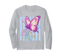 Farfalla Colorata Bye Bye Whimsical Estetica Maglia a Manica