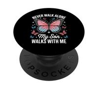 Farfalla commemorativa del figlio delle madri in lutto PopSockets PopGrip Adesivo