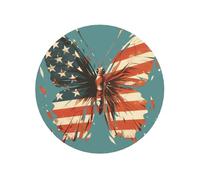 Farfalla con i magneti magnetici rotondi del frigorifero del modello della bandiera americana per il bene durevole della cucina con magnetismo duraturo