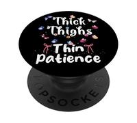 Farfalla Cosce Pazienza Gen Zer Big Sis Moglie ART ON BACK PopSockets PopGrip Adesivo
