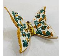 Farfalla da appendere in ceramica di Caltagirone decorata a mano, disponibi