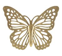 Farfalla Decorativa da Muro 3D 43x2x35 cm in Ferro Oro