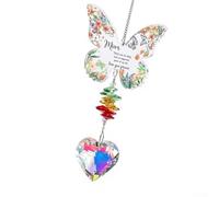 Farfalla decorativa interattiva da appendere in acrilico, progettata per la nonna dai nipoti per rispondere ai cambiamenti della luce del giorno (E)