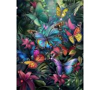 Farfalla della giungla tropicale Puzzle di 500 Pezzi per Adulti, Alta Qualità puzzle adulti, Puzzles Classico Relax Giochi, Regalo Perfetto