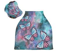Farfalla Dell'Universo Passeggino Tettoia Copri Seggiolino Copertura Infermieristica Auto per Bambini per L'Allattamento Al Seno Morbido Traspirante Elastica Tettuccio