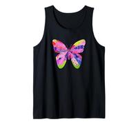 Farfalla design unico collage bug art giardino farfalle Canotta