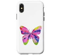 Farfalla design unico collage bug art giardino farfalle Custodia per iPhone X/XS