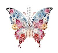 Farfalla di cristallo, ornamenti volanti in vetro lilla. Arte decorativa per decorazione domestica, statue di animali, collezione di compleanno, idee regalo uniche per compleanni, matrimoni, occasioni