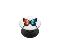 Farfalla di fuoco e ghiaccio PopSockets PopGrip Adesivo