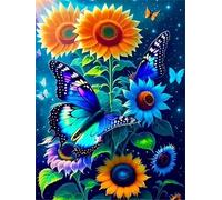 Farfalla di girasole Puzzle di 120 Pezzi per Adulti, Alta Qualità puzzle adulti, Puzzles Classico Relax Giochi, Regalo Perfetto
