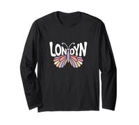 Farfalla di Londra - Personalizzato Carino Nome Word Art Maglia a Manica