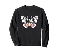 Farfalla di Vienna - Personalizzato Carino Nome Word Art Felpa