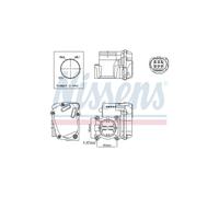 Farfalla D'Ingresso Dosatore D'Aria per Skoda II Rapid Roomster Fabia I 1.2 12V