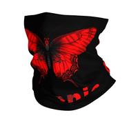 Farfalla Divertente Bandiera Albanese Dell'Albania Unisex Bandana Multifunzione Headwrap Durevole Sciarpa A Tubo per Sports Campeggio Ciclismo