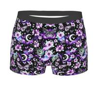 Farfalla Fiore Arcobaleno Rosa E Viola Uomo Boxer Slip Moda Underwear Aderenti Mutande L