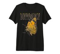 Farfalla Gialla nuvolosa Volante Natura Fauna Selvatica Maglietta Premium