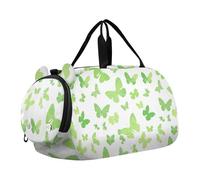 Farfalla giorno di San Patrizio Duffel Bag con scomparto per scarpe multifunzionale Carry On borsa di notte per spiaggia nuoto piscina sport bolsas de, Farfalla giorno di San Patrizio, moderno