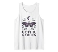 Farfalla Gotica mistica con Rose e Luna Crescente Canotta