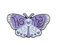 Farfalla Grammatica Reverspins - Pronomi distintivi smaltati per abbigliamento, normale, Metallo non prezioso