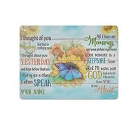 Farfalla I Ho pensato a te Ti ho nel mio cuore Retro Targa in metallo Poster in metallo Targa vintage Targa per caffè Bar Home Decor per esterni Cucina Pittura in ferro Cafe Club Man Cave Targa da par