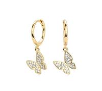Farfalla in argento sterling dolce orecchio fibbia signore temperamento