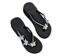 Farfalla Infradito Donna Estive Vendita, Ciabatte Donna con Gioiello Supporto Arco Plantare Flip Flop Mare Aperte Sandali Infradito Comode e Leggere con Suola Antiscivolo Pantofole da Spiaggia Piscina