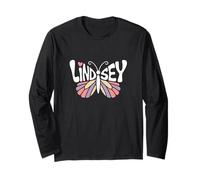 Farfalla Lindsey - Personalizzato Carino Nome Word Art Maglia a Manica