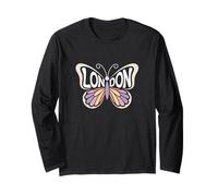 Farfalla Londra - Personalizzato Carino Nome Word Art Maglia a Manica