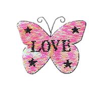 Farfalla Love paillettes vestiti patch duello lato maglione applique costume incollare accessori design conveniente