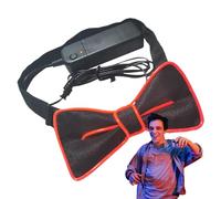 Farfalla luminosa a LED, papillon lucido al buio | Papillon luminoso regolabile,Divertente al neon LED, per costume al neon per Halloween, festival di musica, rosso, Se référer au