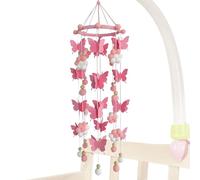 Farfalla mobile per la cameretta dei bambini, gancio per carrozzina, ornamenti per albero, camera dei bambini, camera da , ristorante. Il ciondolo a sfera fatto a mano stimola i sensi