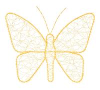 Farfalla Oro (L58 H43 cm) 1 gioco di luce (1pz) 400 luci - MICROLED Bianco cald